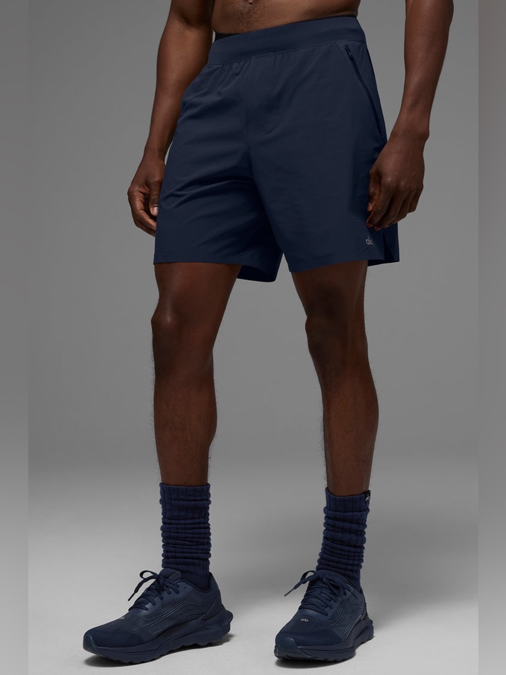 Alo 7” Repetition Pro Shorts Navy Blue Gym Fitness Athleisure Men’s Size Medium